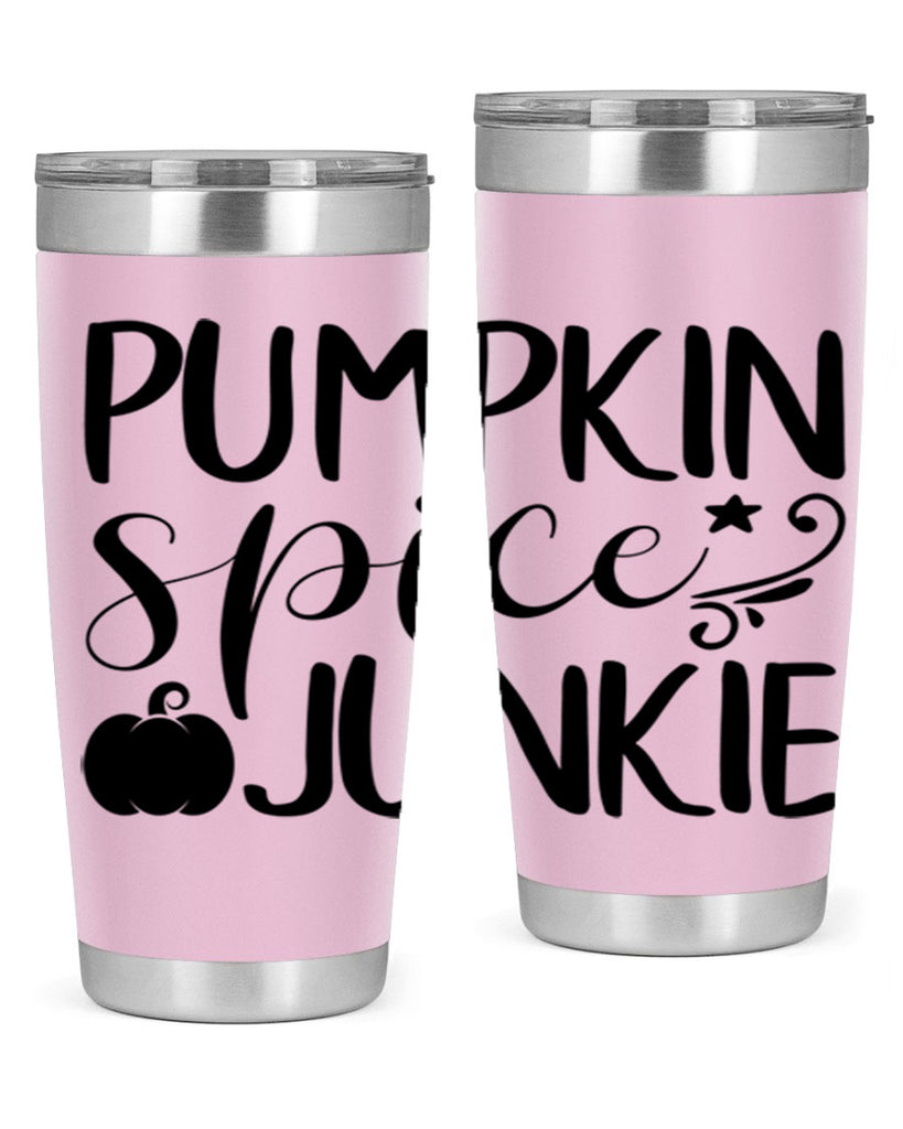 pumpkin spice junkie 548#- fall- Tumbler