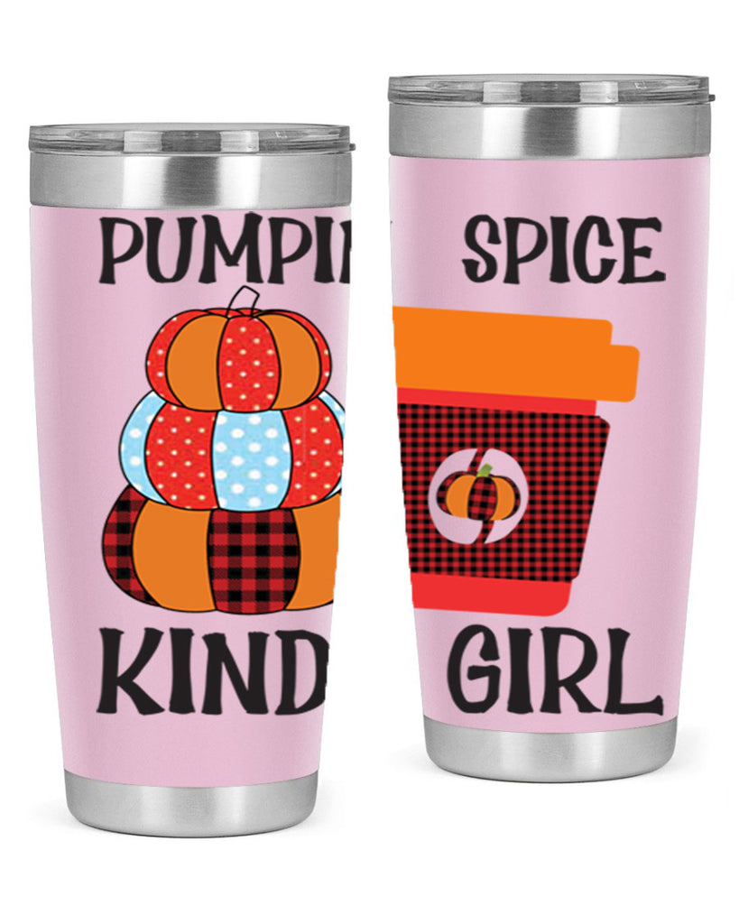 pumpkin spice kinda girl 551#- fall- Tumbler