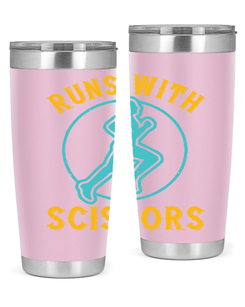 run with sclssors 25#- running- Tumbler