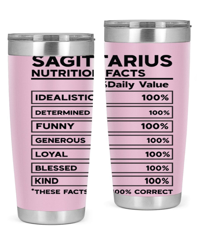 sagittarius Nutrition Facts 400#- zodiac- Tumbler
