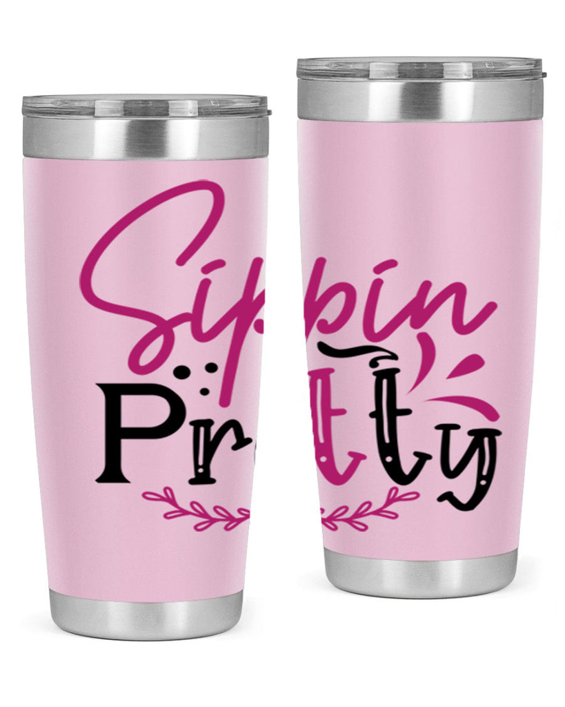 sippin pretty 161#- wine- Tumbler