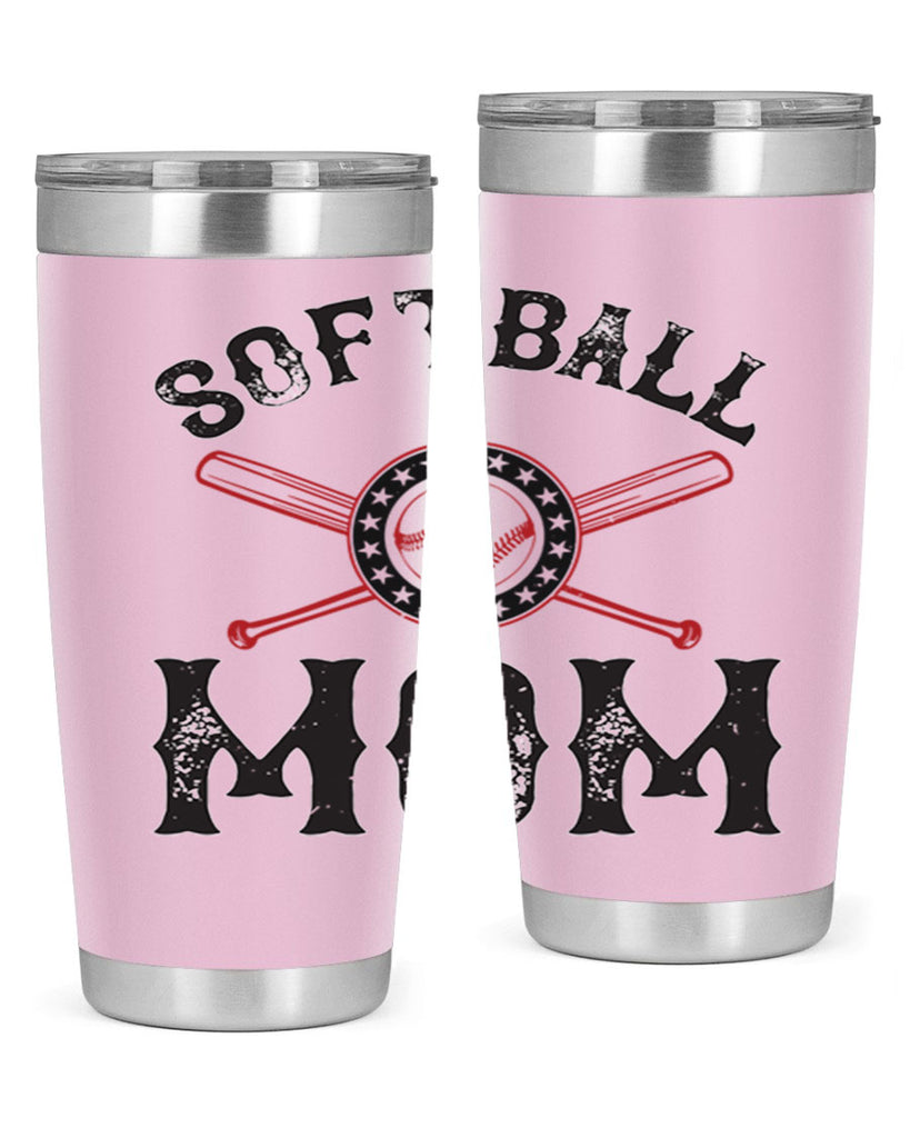 softball mom 66#- mom- Tumbler