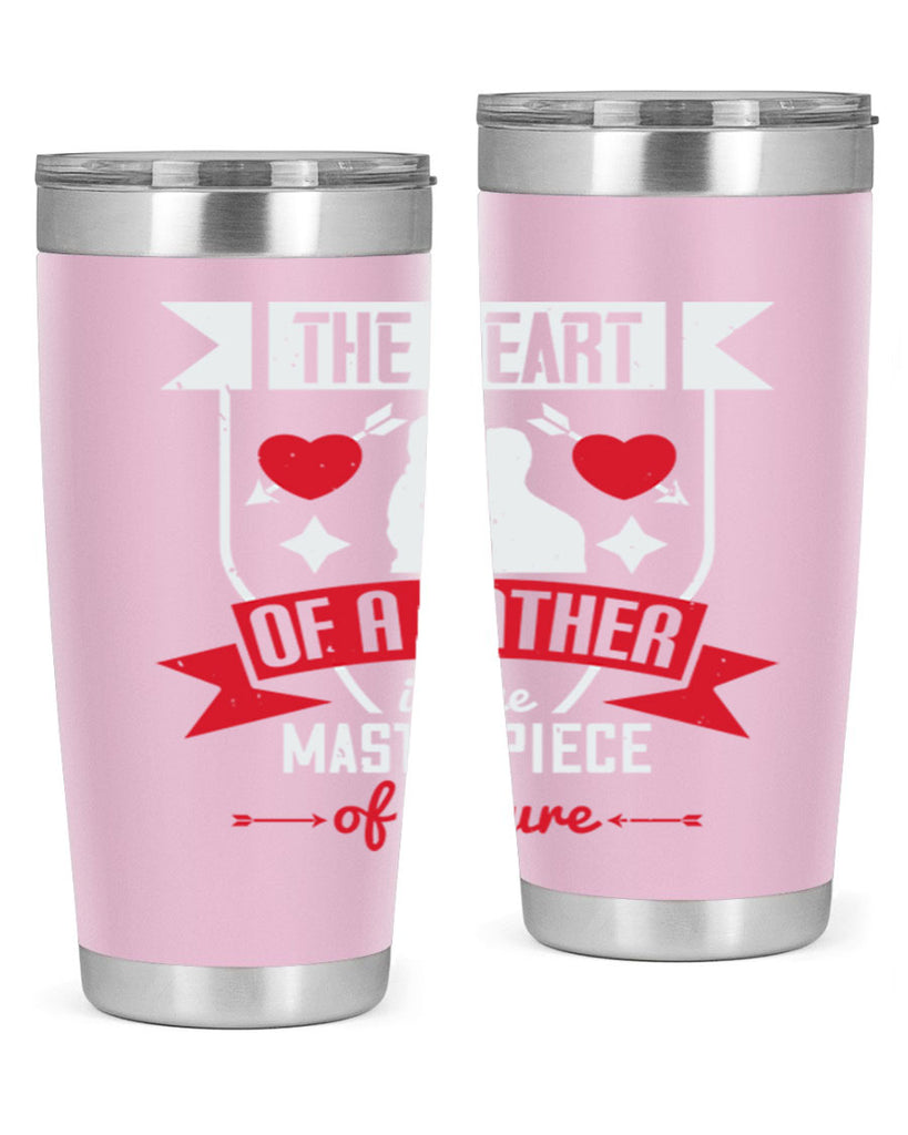 the heart of a father 159#- fathers day- Tumbler