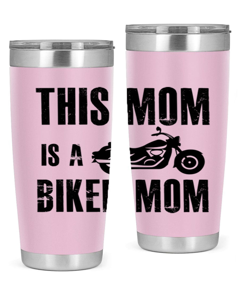 this mom is a biker mom 35#- mom- Tumbler