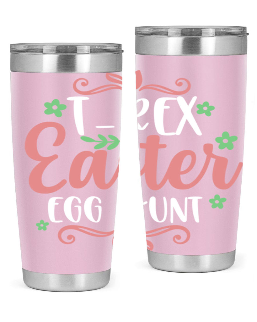 trex easter egg hunt 6#- easter- Tumbler