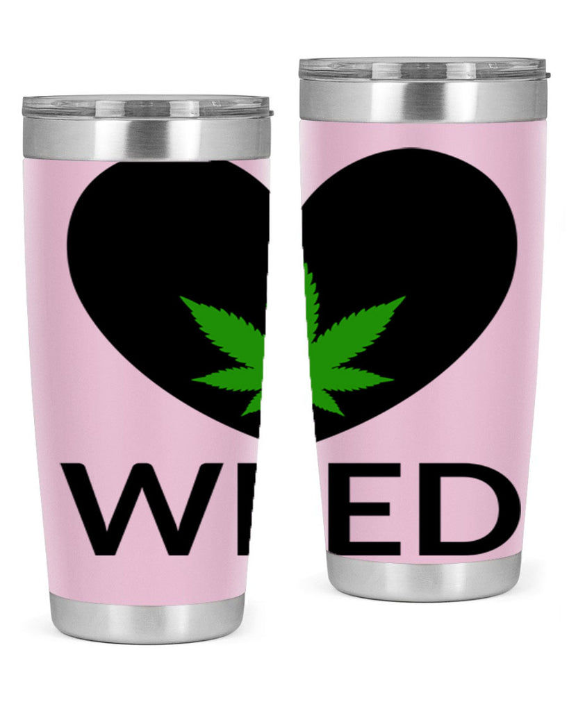 weed cannabis 284#- marijuana- Tumbler