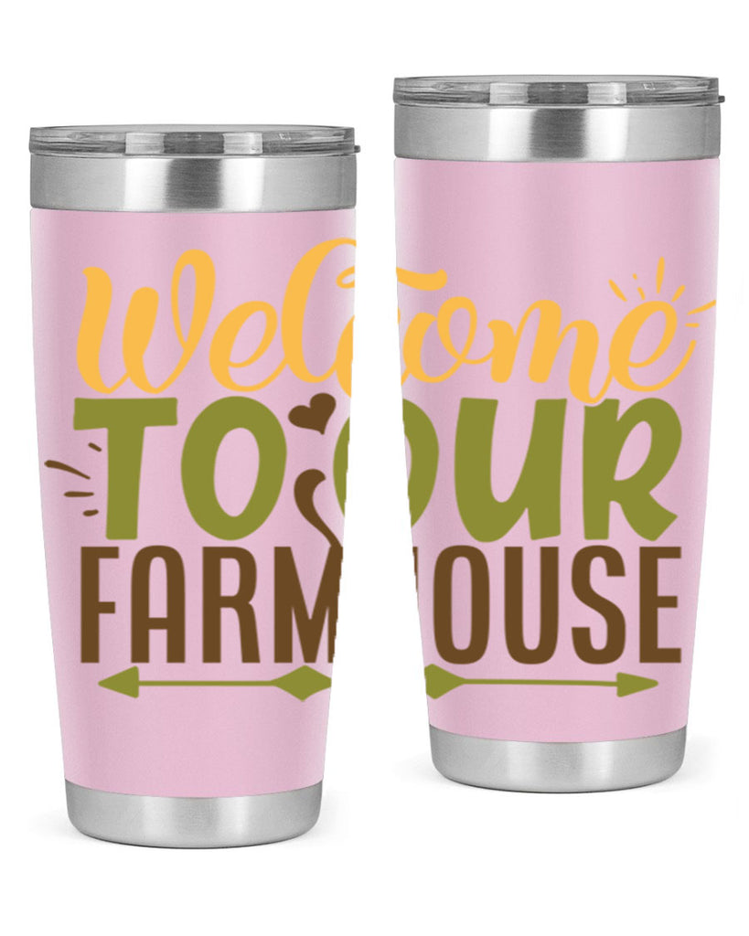 welcome to our farmhouse 2#- farming and gardening- Tumbler