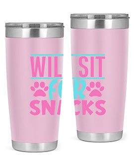 will sit for snacks Style 57#- dog- Tumbler