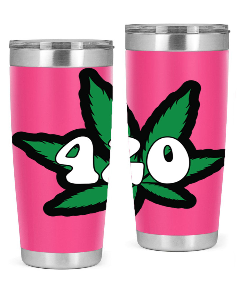 420 4#- marijuana- Tumbler