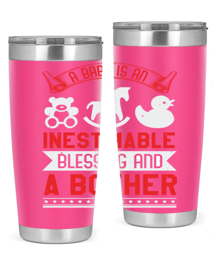 A baby is blessing and a bother Style 50#- baby shower- tumbler