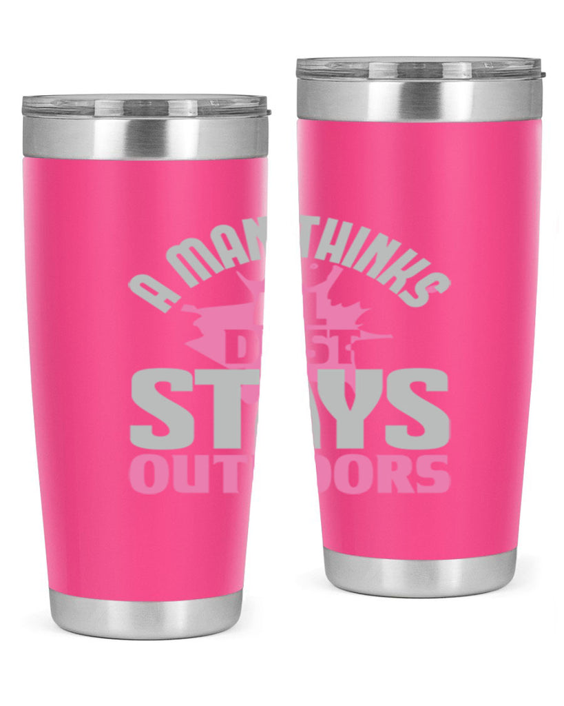 A man thinks all dust stays outdoors Style 28#- cleaner- tumbler