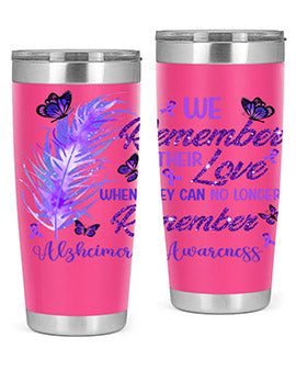 AlzheimerS Awareness Remember Love 19#- alzheimers- Tumbler