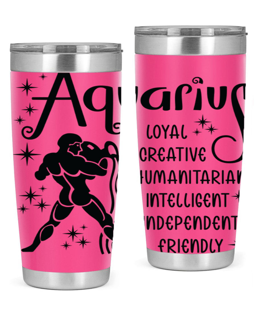 Aquarius 64#- zodiac- Tumbler