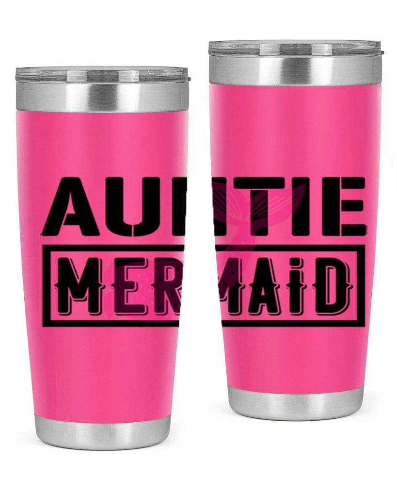 Auntie mermaid 18#- mermaid- Tumbler