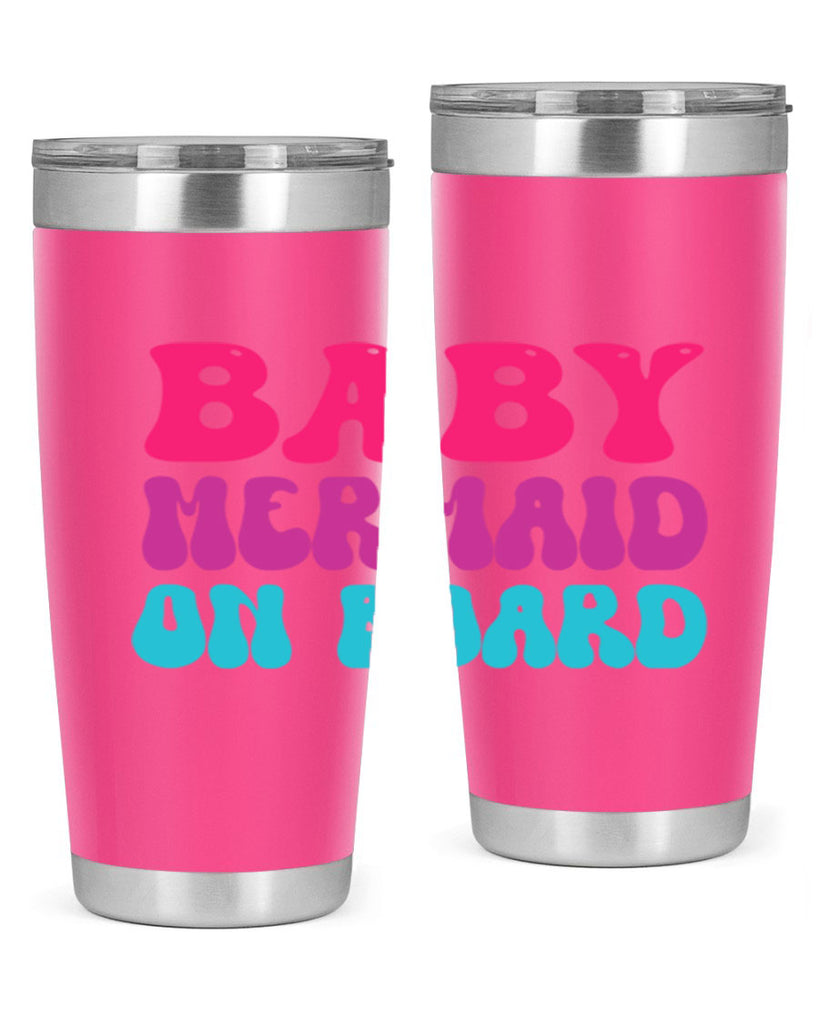 Baby Mermaid On Board 19#- mermaid- Tumbler