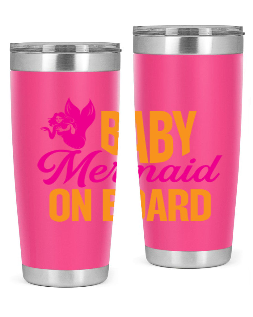 Baby Mermaid On Board 22#- mermaid- Tumbler