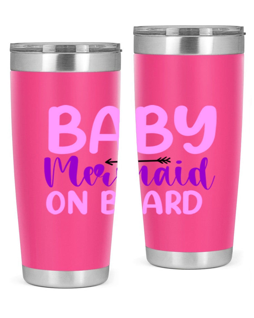 Baby Mermaid On Board 23#- mermaid- Tumbler