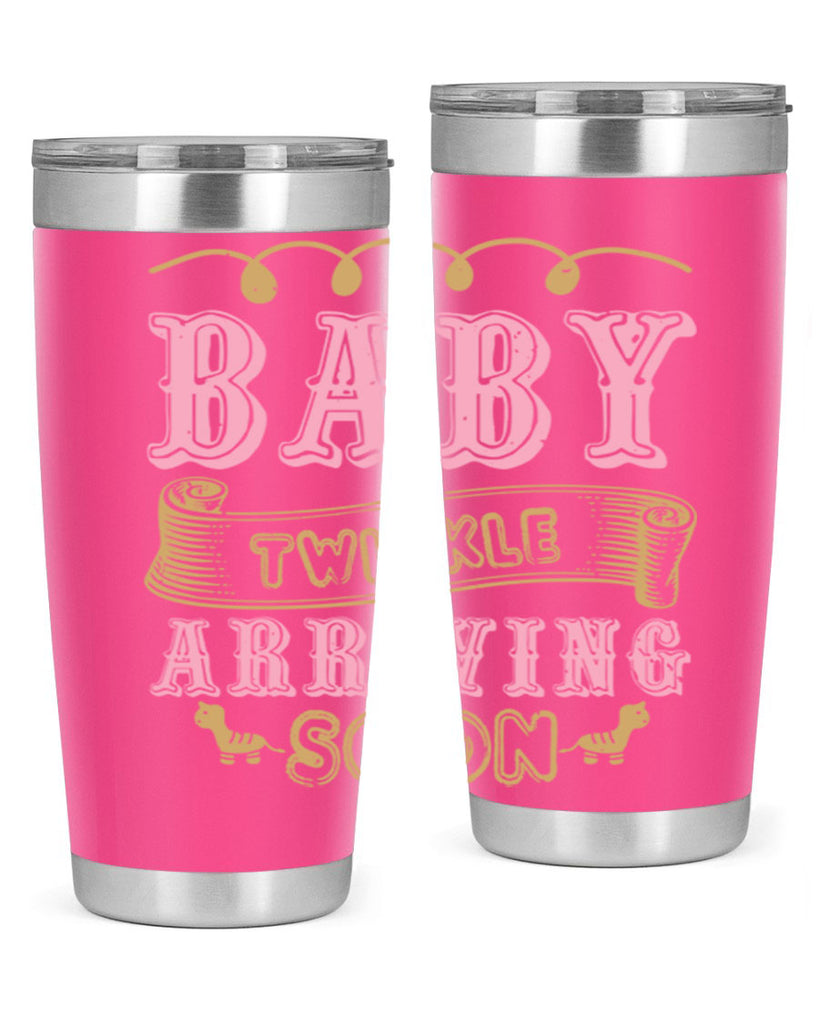 Baby Rwinkle arriving soon Style 48#- baby shower- tumbler