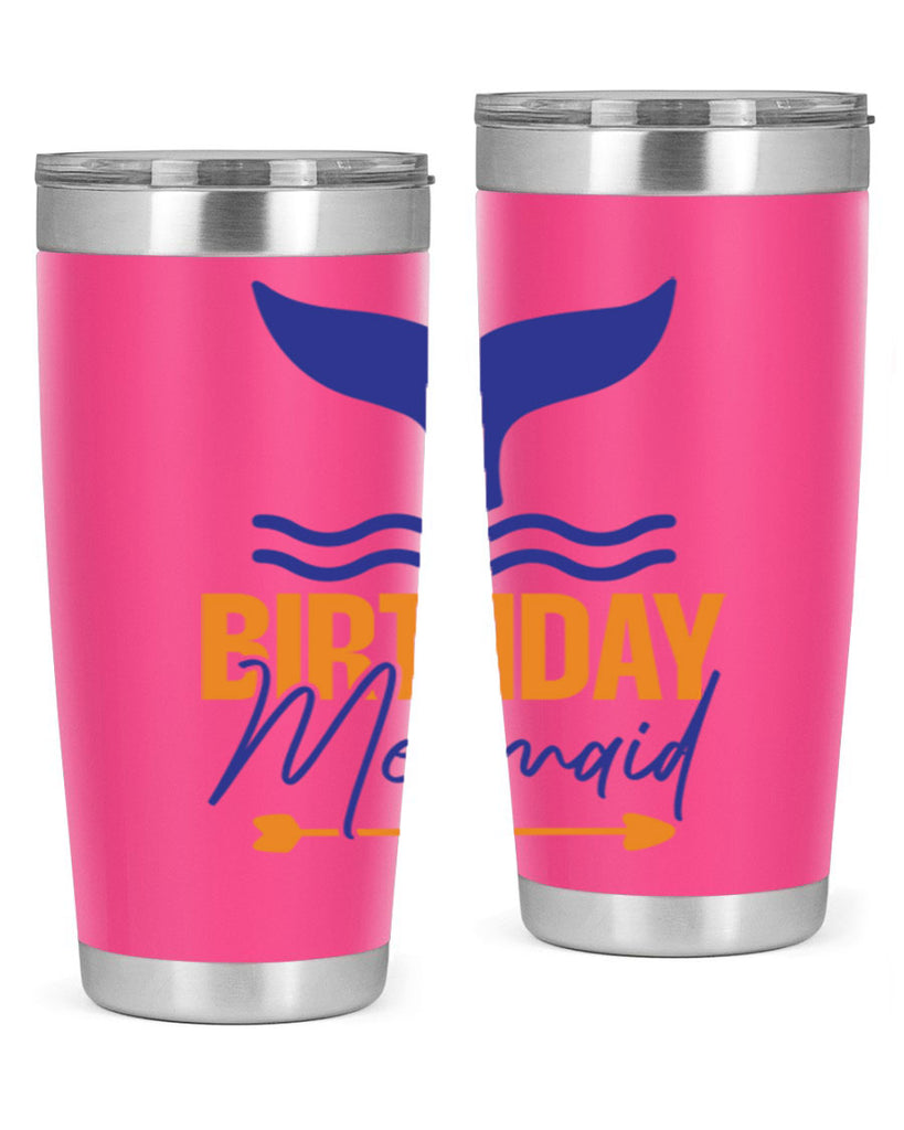 Birthday Mermaid 67#- mermaid- Tumbler