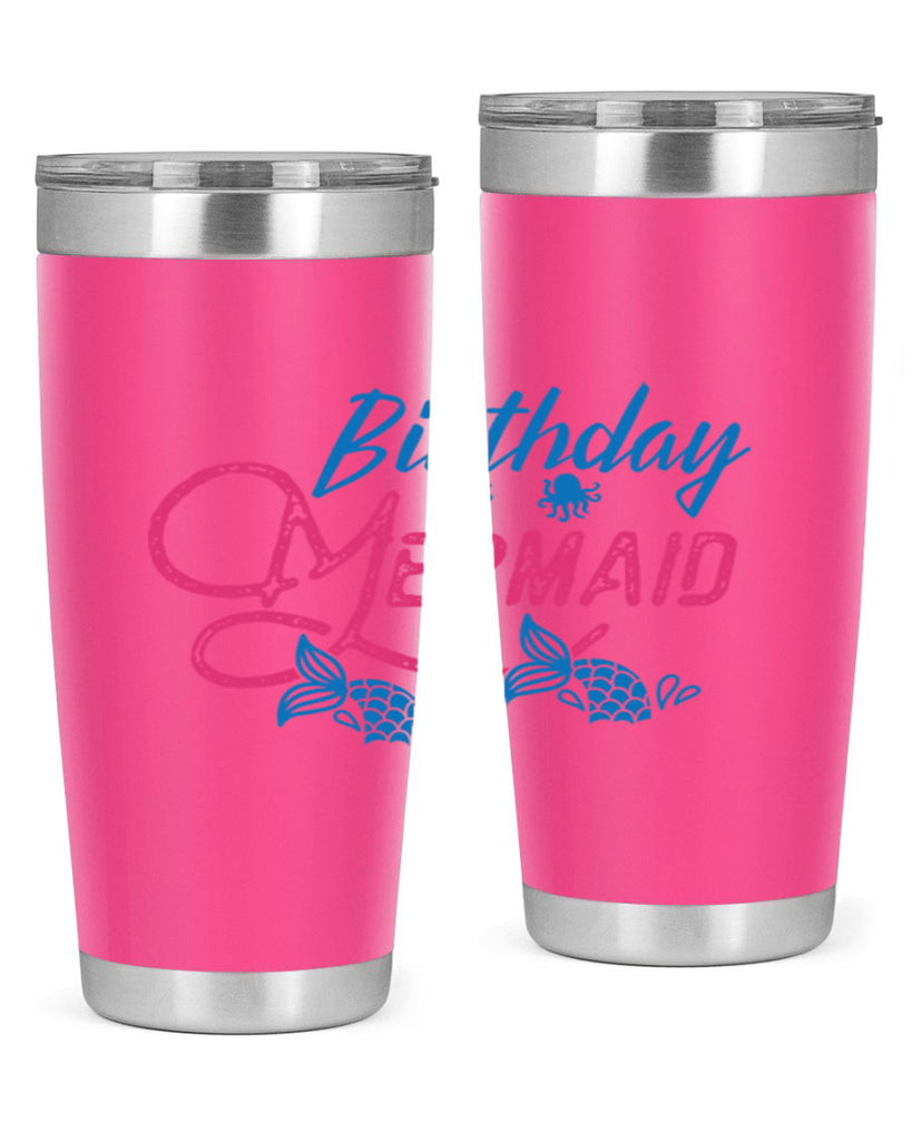 Birthday Mermaid 71#- mermaid- Tumbler