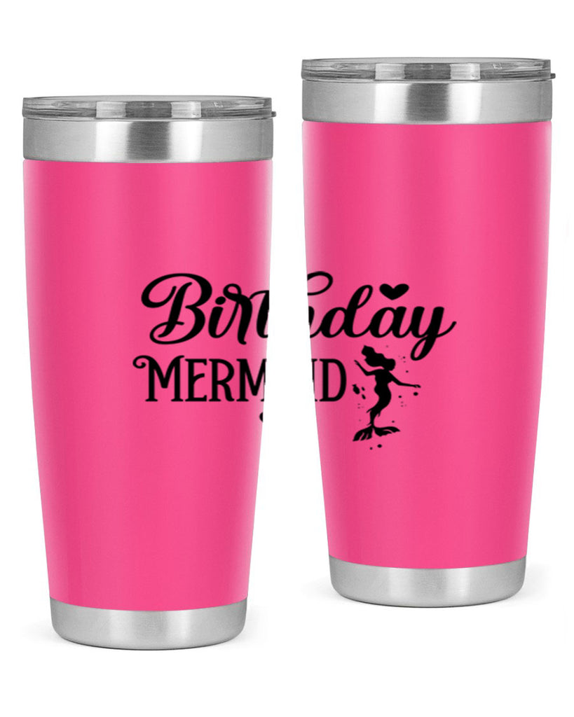 Birthday Mermaid 72#- mermaid- Tumbler