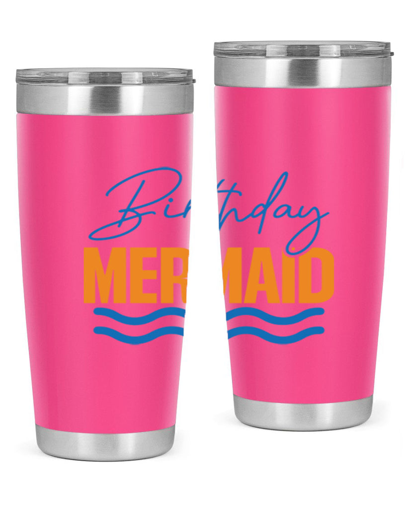Birthday Mermaid 73#- mermaid- Tumbler