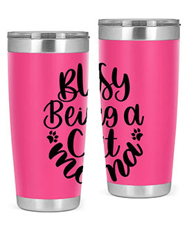 Busy Being A Cat Mama Style 80#- cat- Tumbler