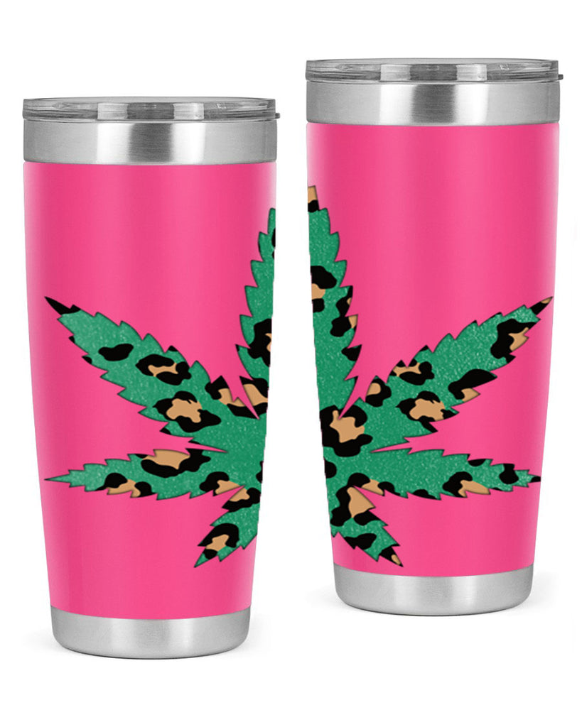 Cannabis Leopard Print 54#- marijuana- Tumbler