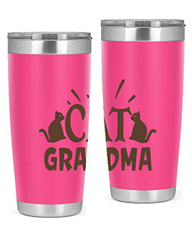 Cat Grandma Style 4#- cat- Tumbler
