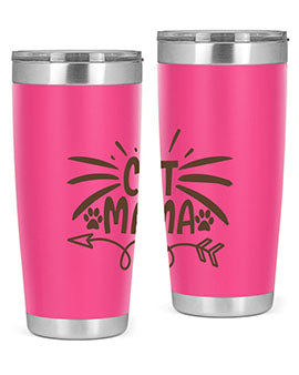 Cat Mama Style 5#- cat- Tumbler