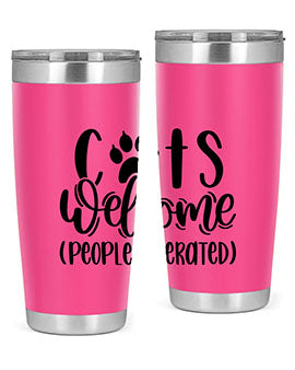Cats Welcome Style 91#- cat- Tumbler