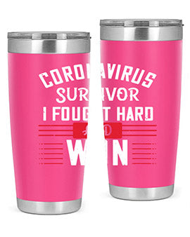 Corona Virus Survivor i fought and own Style 4#- corona virus- Cotton Tank