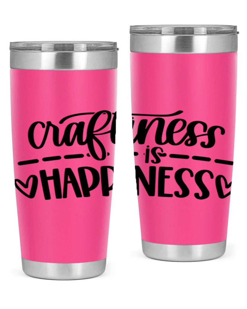 Craftiness Is Happiness 35#- crafting- Tumbler