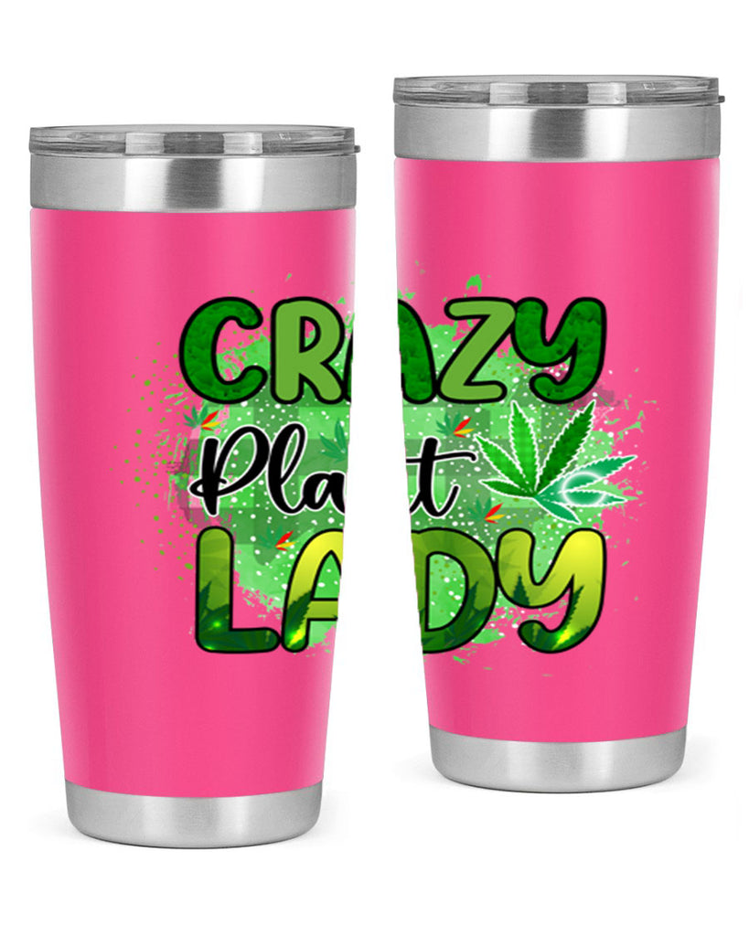 Crazy Plant Lady 64#- marijuana- Tumbler