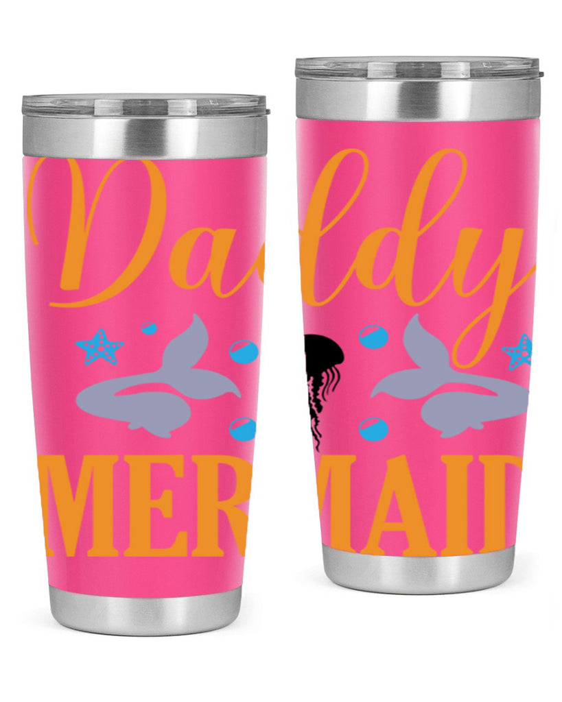 Daddy Mermaid Design 113#- mermaid- Tumbler