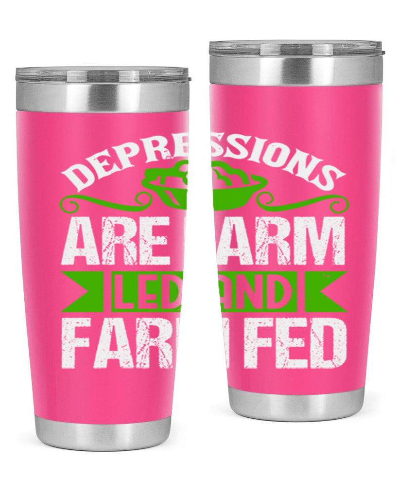 Depression are farm led and farmed 25#- farming and gardening- Tumbler