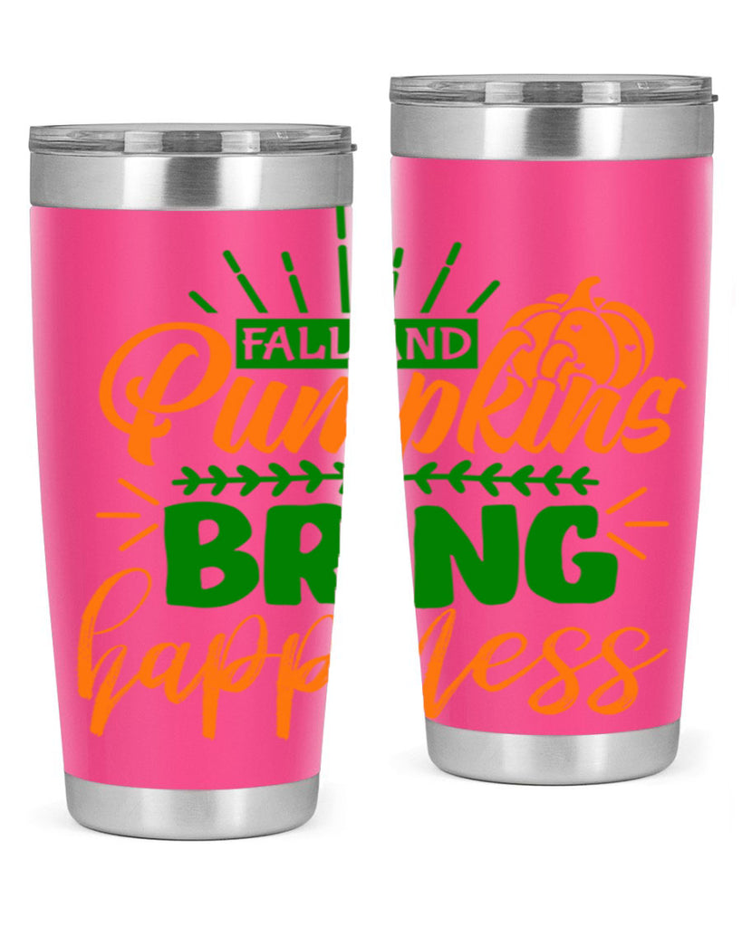 Fall and Pumpkins Bring Happiness 85#- fall- Tumbler
