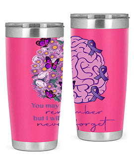 Floral Brain I Will Never Forget 146#- alzheimers- Tumbler