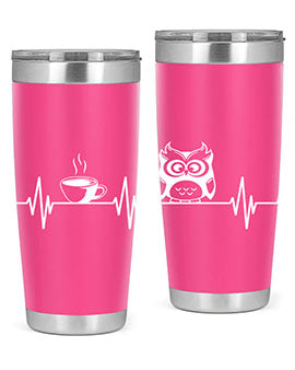 Funny Coffee Lover Night Owl A TurtleRabbit 5#- owl- Tumblers