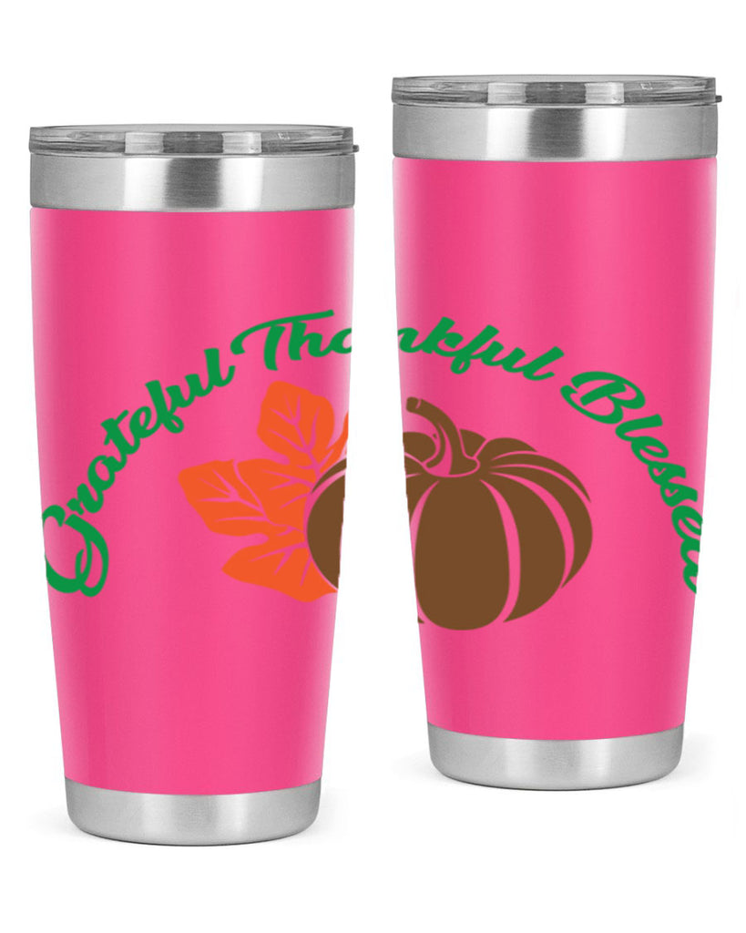 Grateful Thankful Blessed 214#- fall- Tumbler