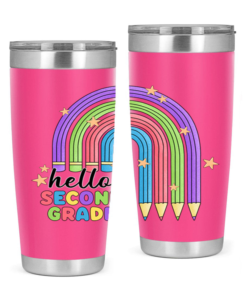 Hello 2nd Grade Pencil Rainbow 11#- second grade- Tumbler