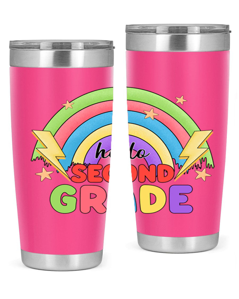 Hello 2nd Grade Rainbow 12#- second grade- Tumbler