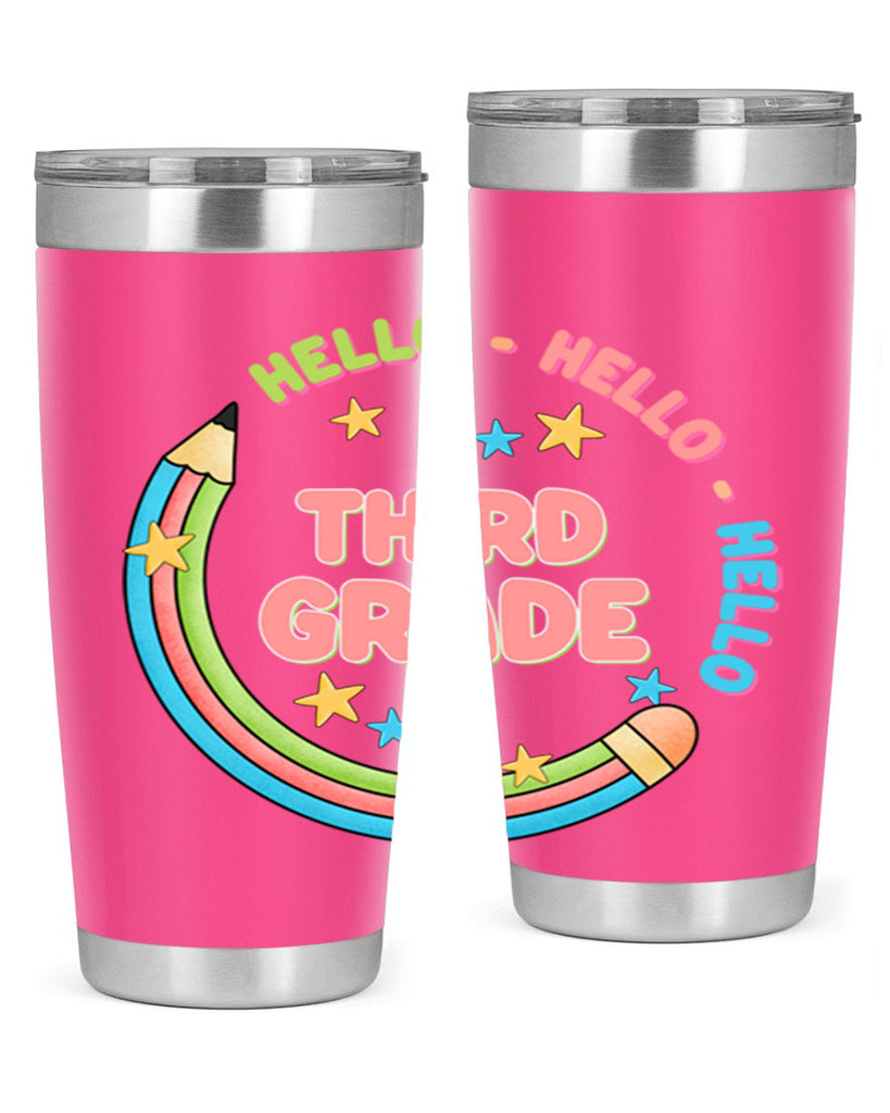 Hello 3rd Grade Pencil 10#- 3rd grade- Tumbler