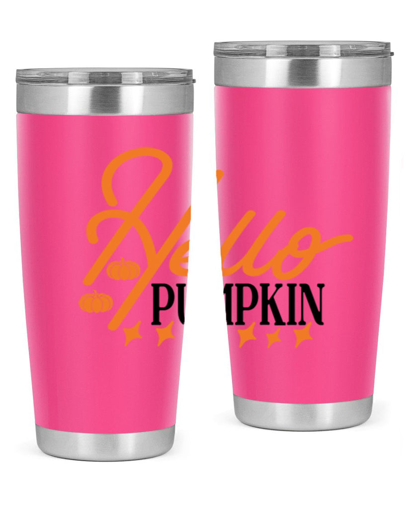Hello Pumpkin 293#- fall- Tumbler
