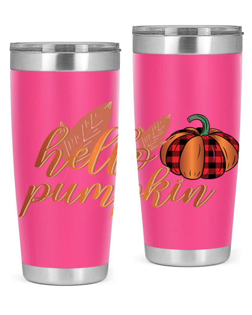 Hello Pumpkin 294#- fall- Tumbler