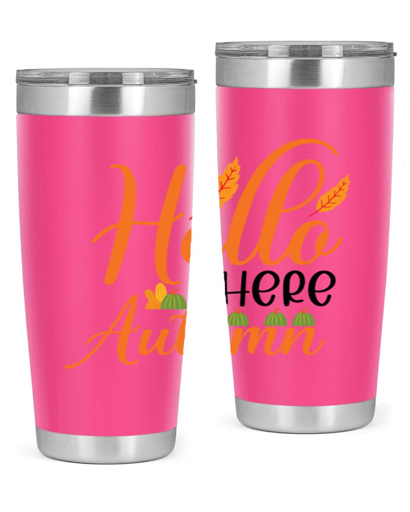 Hello There Autumn 297#- fall- Tumbler