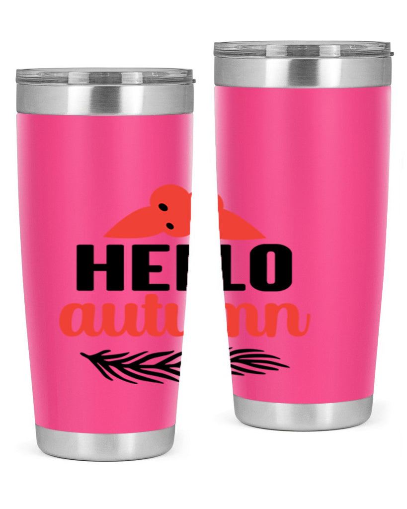 Hello autumn 269#- fall- Tumbler