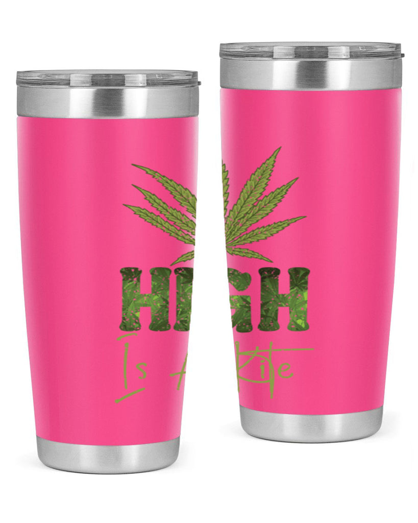 High Is A Kite Sublimation 115#- marijuana- Tumbler