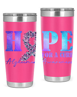 Hope For A Cure AlzheimerS Awareness 163#- alzheimers- Tumbler