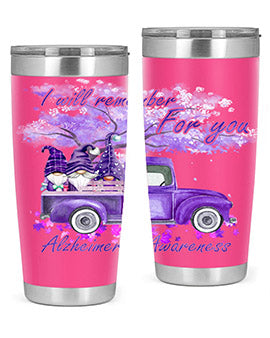 I Will Remember For You AlzheimerS 182#- alzheimers- Tumbler